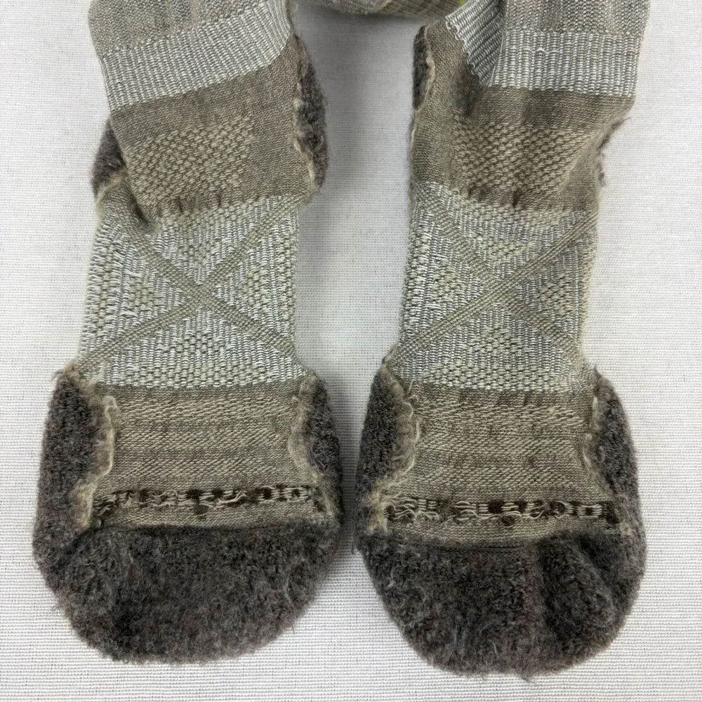 Smartwool Mens Phd Outdoor Light Crew Socks‎ Sz M (6-8.5) Beige Nordic Cushioned